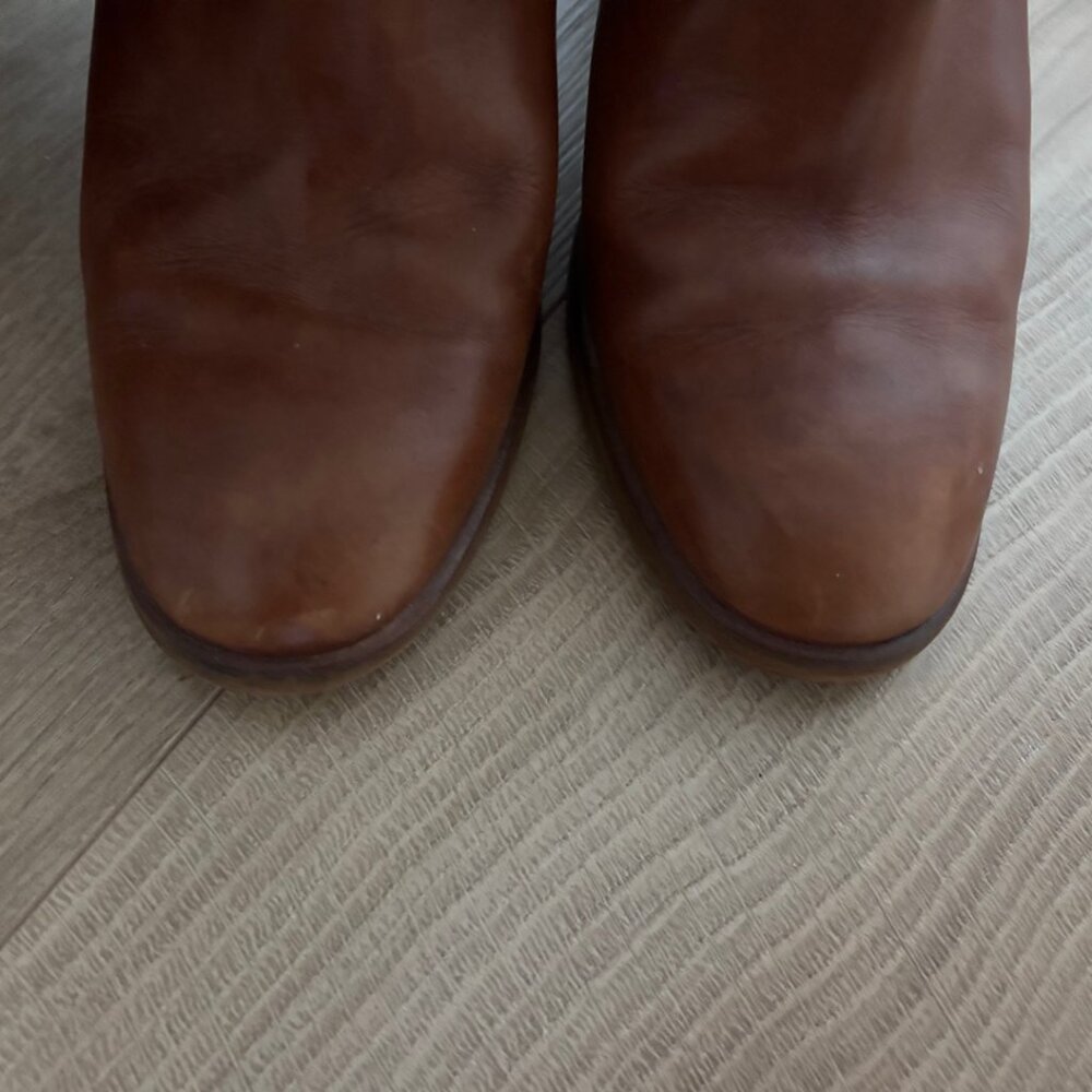 Italian Handmade Leather Knee High Boots - Picture 3 of 4